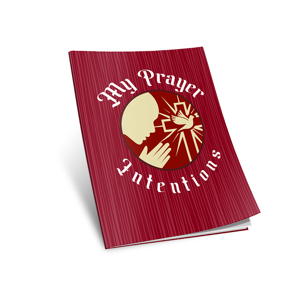 My Prayer Intentions pocket devotional journal.